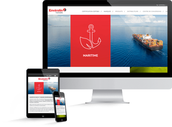Aperçu du site Envirolin Canada