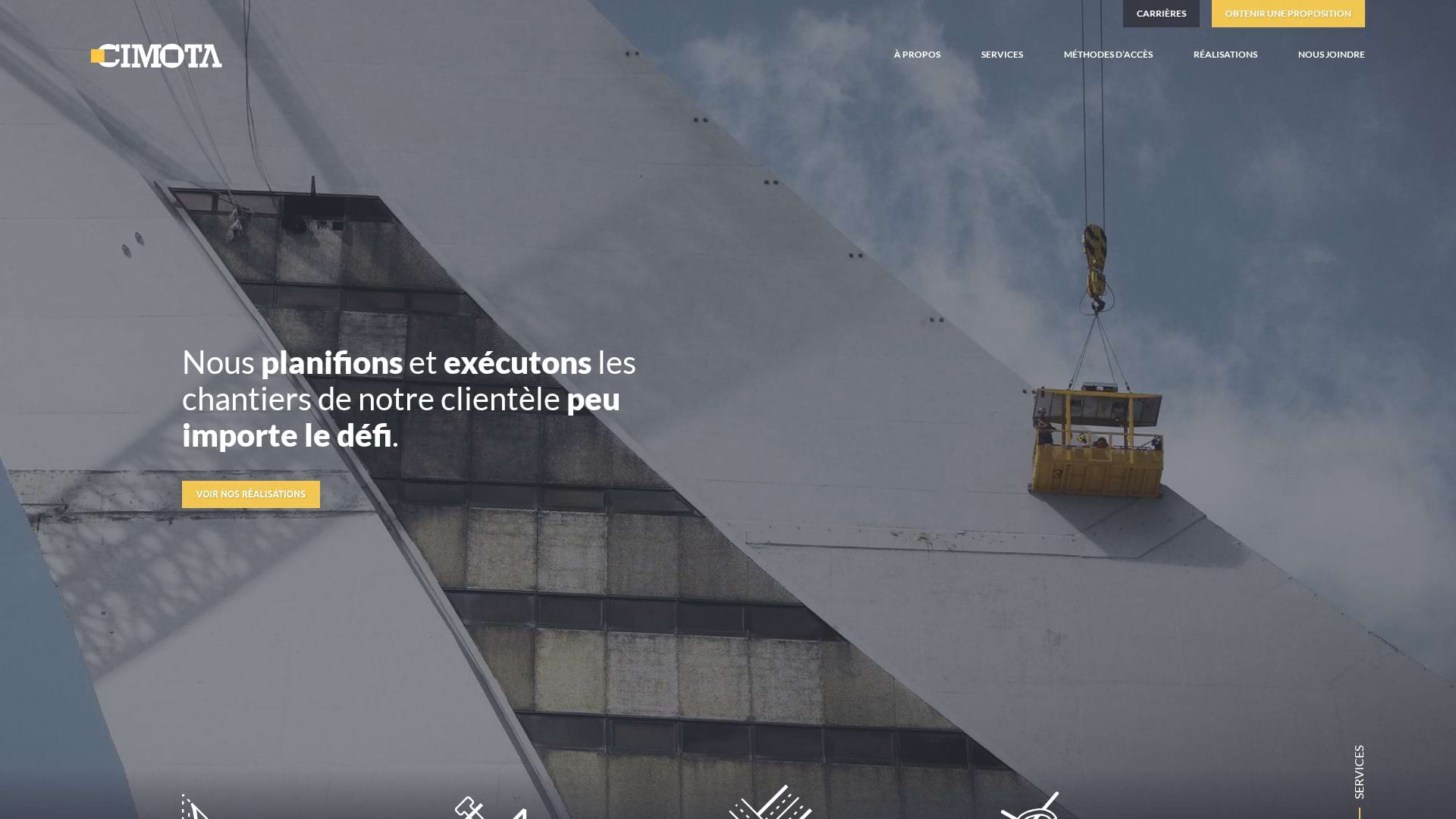 Cimota, une réalisation de Verteb Solution Web